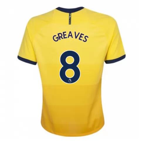 Tottenham Hotspur Football Kit Third Soccer Jersey GREAVES 8 2020/21